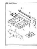 TOP ASSEMBLY Diagram and Parts List for H3478VRV  Hardwick Range
