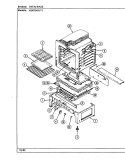 OVEN Diagram and Parts List for H3478XRA  Hardwick Range