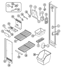 Part Location Diagram of 66636-142 Whirlpool DRAWER, FRZ.