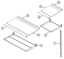 SHELVES & ACCESSORIES Diagram and Parts List for RBE214TFA  Amana Refrigerator