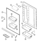 Part Location Diagram of 70025-18 Whirlpool GASKET