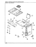 TOP ASSEMBLY Diagram and Parts List for CKM9641W589RGC  Hardwick Range