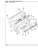 CONTROL PANEL (CM9641x590R) Diagram and Parts List for CM9641W590R  Hardwick Range