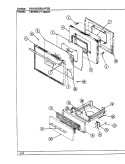 DOOR / DRAWER (CKM9641x580RW) Diagram and Parts List for CKM9641A580RW  Hardwick Range