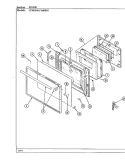 DOOR Diagram and Parts List for CPM9841W689DG  Hardwick Range