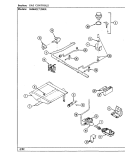 GAS CONTROLS Diagram and Parts List for SM9642W580R  Hardwick Range