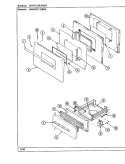DOOR / DRAWER Diagram and Parts List for SM9642W580R  Hardwick Range