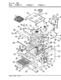 BODY Diagram and Parts List for CPG9827W539A  Hardwick Range