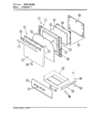 DOOR / DRAWER (CPG9826) Diagram and Parts List for CPG9827W539A  Hardwick Range