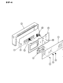 CONTROL PANEL Diagram and Parts List for 91F-4KVW  Magic Chef Wall Oven