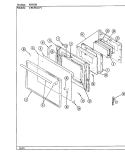 DOOR Diagram and Parts List for CPG9841W579A  Hardwick Range