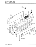 Part Location Diagram of 7910P154-60 Whirlpool NLAGLASS, CONTROL PANEL