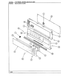 CONTROL PANEL Diagram and Parts List for SKG4622MGW639R  Hardwick Range
