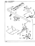 GAS CONTROLS Diagram and Parts List for SKG4622MGW639R  Hardwick Range