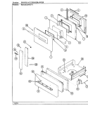 DOOR / DRAWER Diagram and Parts List for SKG4622MGW639R  Hardwick Range