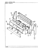 CONTROL PANEL Diagram and Parts List for H3432SRW  Hardwick Range
