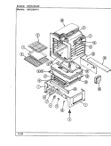 OVEN / BASE Diagram and Parts List for H3432SRW  Hardwick Range