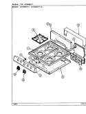 TOP ASSEMBLY Diagram and Parts List for H1100PRW-K  Hardwick Range