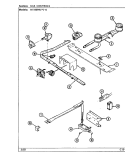 GAS CONTROLS (H1100PRx - K) Diagram and Parts List for H1100PRA-K  Hardwick Range