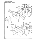 DOOR / DRAWER Diagram and Parts List for H4131WRA  Hardwick Range