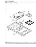 TOP ASSEMBLY Diagram and Parts List for H4251WRA  Hardwick Range