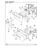 DOOR / DRAWER (H4251WRx) Diagram and Parts List for H4251WRA  Hardwick Range