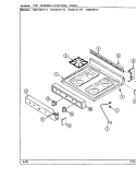 TOP ASSEMBLY Diagram and Parts List for H3221WTV  Hardwick Range