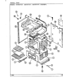 OVEN Diagram and Parts List for H3221WTV  Hardwick Range