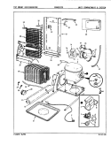 UNIT COMPARTMENT & SYSTEM Diagram and Parts List for CDNS24T9 8L08B Maytag Refrigerator