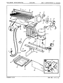 UNIT COMPARTMENT & SYSTEM Diagram and Parts List for CNT19R5 8A03A Crosley Refrigerator