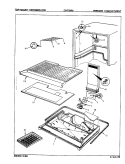FREEZER COMPARTMENT Diagram and Parts List for CNT19R5 8A03A Crosley Refrigerator