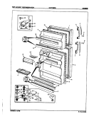 DOORS Diagram and Parts List for CNT19R5A 8A03A Crosley Refrigerator