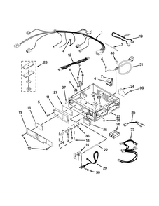 Control Panel And Separator Parts Diagram and Parts List for MLG26PDBWW0  Maytag Dryer