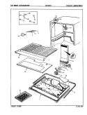 FREEZER COMPARTMENT Diagram and Parts List for CNT15T5A 9C43A Crosley Refrigerator