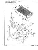 UNIT COMPARTMENT & SYSTEM Diagram and Parts List for CNT17W7A CC37A Crosley Refrigerator