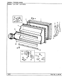 FREEZER DOOR Diagram and Parts List for CNT17W7A CC37A Crosley Refrigerator