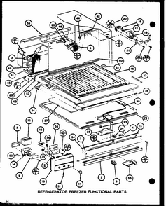 Refrigerator Freezer Functional Parts (tm20m/p7859216w) (tm20m/p7859217w) Diagram and Parts List for TM18M-P7859213W  Amana Refrigerator
