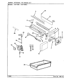 OPTIONAL ICE MAKER KIT Diagram and Parts List for CNT17W7A CC37A Crosley Refrigerator