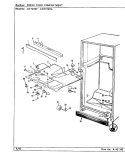 FRESH FOOD COMPARTMENT Diagram and Parts List for CNT21W7A CC72A Crosley Refrigerator