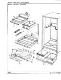 SHELVES & ACCESSORIES Diagram and Parts List for CNT21W7 CC71A Crosley Refrigerator