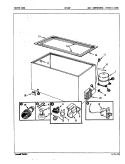 UNIT COMPARTMENT & SYSTEM Diagram and Parts List for CFC20P EY62A Maytag Freezer