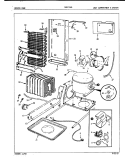 UNIT COMPARTMENT & SYSTEM Diagram and Parts List for CNSI22M9 5M64B Crosley Refrigerator