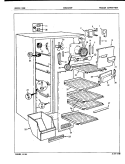 FREEZER COMPARTMENT Diagram and Parts List for CNSIG24M9A 5M65A Crosley Refrigerator