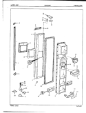 FREEZER DOOR Diagram and Parts List for CNSIG24M9A 5M65A Crosley Refrigerator