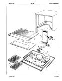 FREEZER COMPARTMENT Diagram and Parts List for CNT15M4 5A49B Crosley Refrigerator