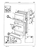DOORS Diagram and Parts List for CNT15M4A 5A49B Crosley Refrigerator