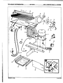 UNIT COMPARTMENT & SYSTEM Diagram and Parts List for CNT19T8A 8A15A Crosley Refrigerator