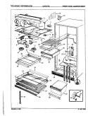 FRESH FOOD COMPARTMENT Diagram and Parts List for CNT19T8A 8A15A Crosley Refrigerator