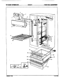 FRESH FOOD COMPARTMENT Diagram and Parts List for CNS20T6 9R01A Crosley Refrigerator