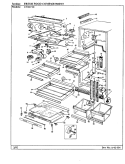 FRESH FOOD COMPARTMENT Diagram and Parts List for CNT21V8A AC74A Crosley Refrigerator